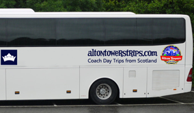 Alton Towers Coach from Scotland.